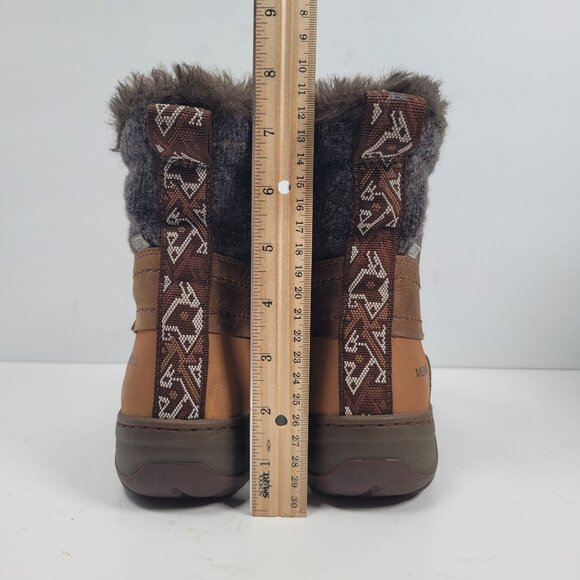 Merrell Women's Brown Sylva Mid Lace Winter Waterproof Boots J02092 US Size 6.5 - Picture 7 of 11